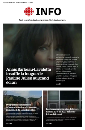 Cover of Radio-Canada Info