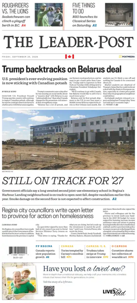 Cover of Regina Leader-Post