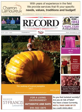 Cover of Sherbrooke Record