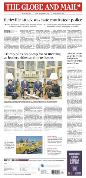 Cover of The Globe and Mail (Alberta Edition)
