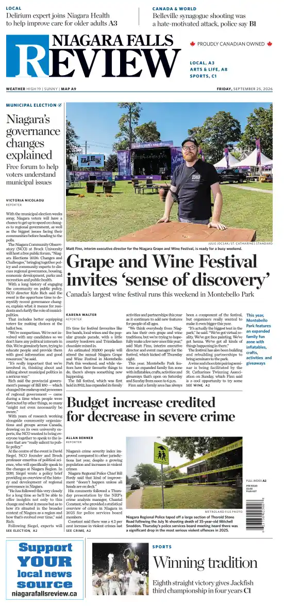 Cover of The Niagara Falls Review