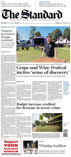 Cover of The Standard (St. Catharines)