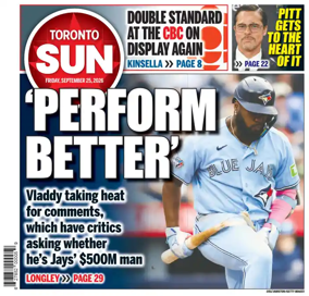 Cover of Toronto Sun