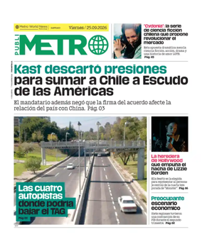 Cover of Publimetro Chile