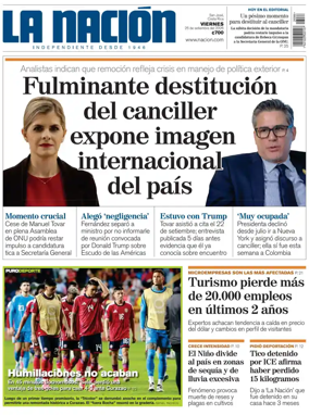 Cover of La Nacion (Costa Rica)