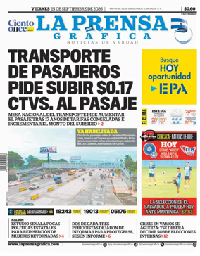 Cover of La Prensa Grafica
