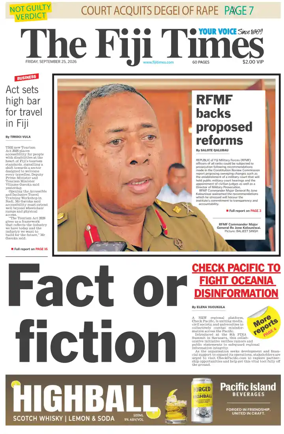 Cover of The Fiji Times