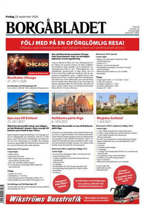Cover of Borgabladet