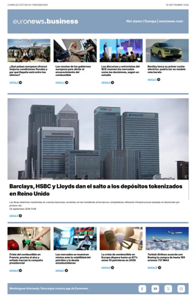 Cover of Euronews Business (Spanish) Compiled Edition