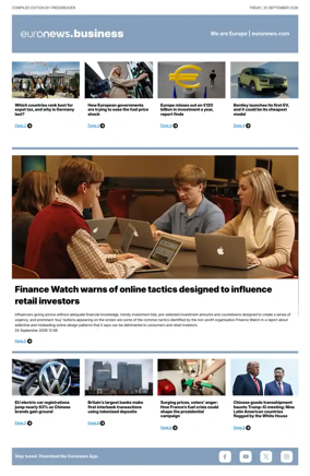 Cover of Euronews Business