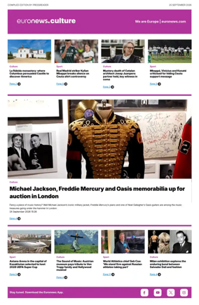 Cover of Euronews Culture and Sport Compiled Edition