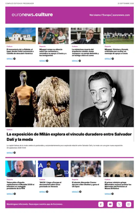Cover of Euronews Culture and Sport (Spanish) Compiled Edition