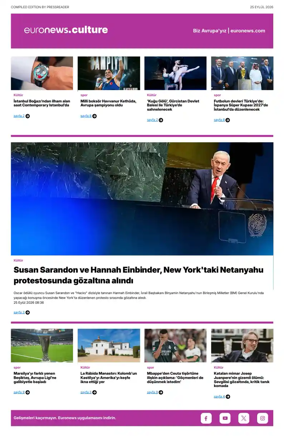 Cover of Euronews Culture and Sport (Turkish) Compiled Edition
