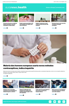 Cover of Euronews Health (Portuguese)