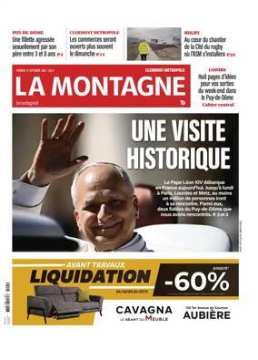 Cover of La Montagne (Clermont-Metropole)