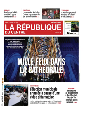 Cover of La Republique du Centre (Orleans - Loiret))