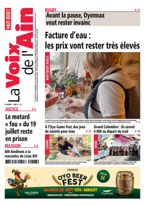 Cover of La Voix de l’Ain Oyonnax
