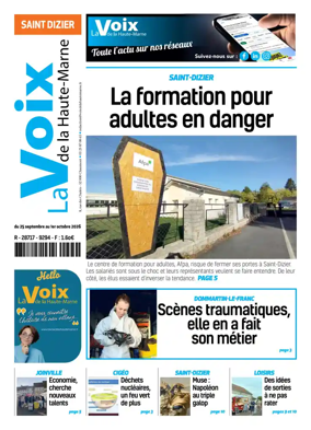 Cover of La Voix de la Haute-Marne edition Saint-Dizier