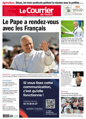 Cover of Le Courrier de l’Ouest (Deux-Sevres)