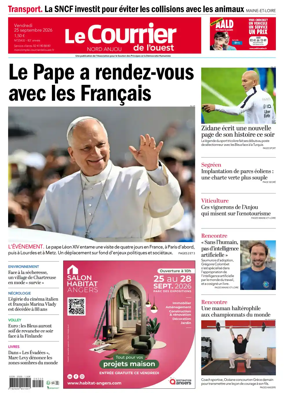 Cover of Le Courrier de l’Ouest (Nord Anjou)