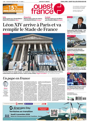 Cover of Ouest France (Challans / Saint-Gilles-Croix-de-Vie)