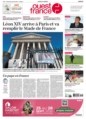 Cover of Ouest France (Cholet)
