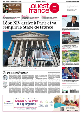 Cover of Ouest France (Les Sables-d'Olonne)