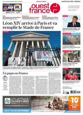Cover of Ouest France (Nantes / Sud-Loire / Vignoble)