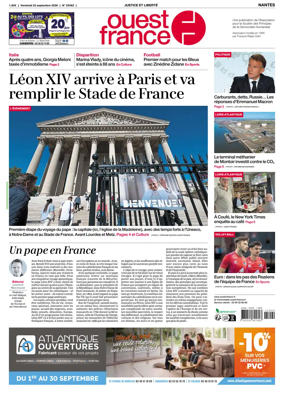 Cover of Ouest France (Nantes)