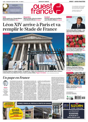 Cover of Ouest France (Nord-Finistere)