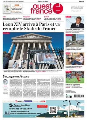 Cover of Ouest France (Sarthe)