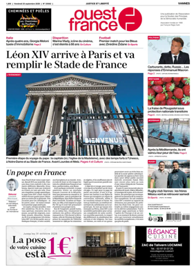 Cover of Ouest France (Vannes)