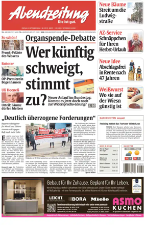 Cover of Abendzeitung Munchen