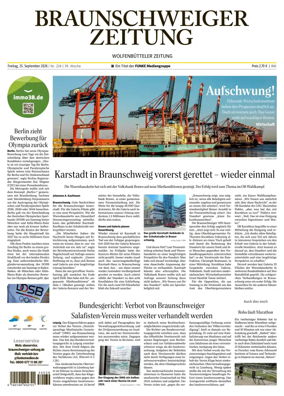 Cover of Braunschweiger Zeitung (Braunschweig)
