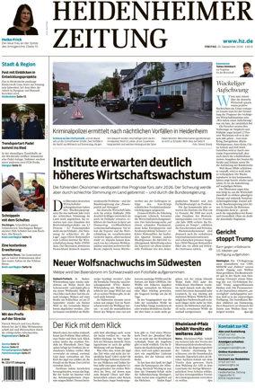 Cover of Heidenheimer Zeitung