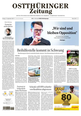 Cover of Ostthuringer Zeitung (Posneck)