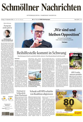 Cover of Ostthuringer Zeitung (Schmolln)