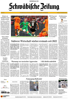 Cover of Schwabische Zeitung (Biberach)
