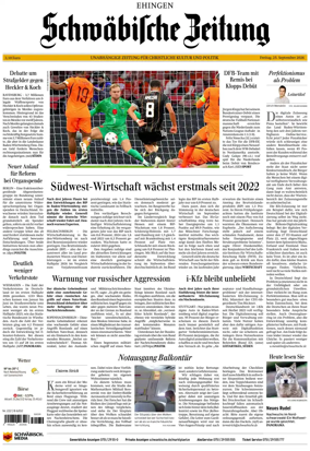 Cover of Schwabische Zeitung (Ehingen)