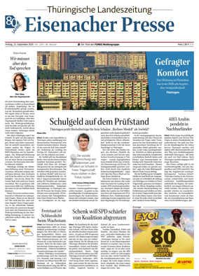 Cover of Thuringische Landeszeitung (Eisenach)