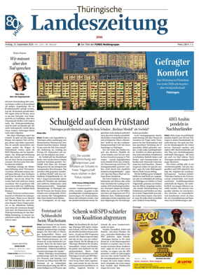 Cover of Thuringische Landeszeitung (Jena)