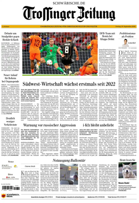 Cover of Trossinger Zeitung