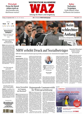 Cover of Westdeutsche Allgemeine Zeitung (Moers)