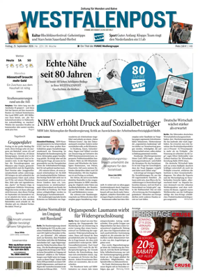 Cover of Westfalenpost (Menden)