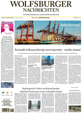 Cover of Wolfsburger Nachrichten (Wolfsburg-Gifhorn)