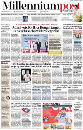 Cover of Millennium Post (Kolkata)