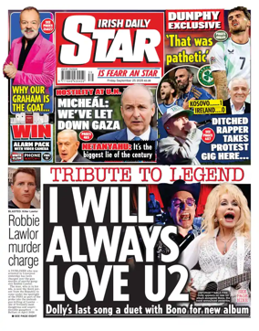 Cover of Irish Daily Star