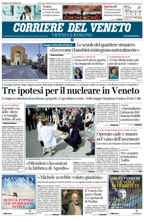 Cover of Corriere del Veneto (Vicenza e Bassano)