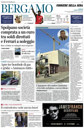Cover of Corriere della Sera (Bergamo)