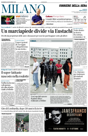 Cover of Corriere della Sera (Milano)